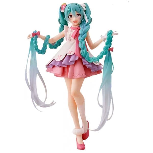 Hatsune Miku Animefigur Samlerobjekt PVC Modeldukke Fletninger
