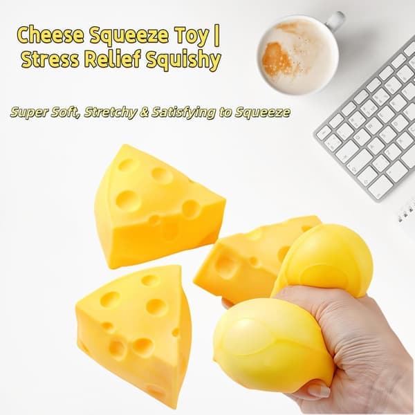 Ostkub Squishy, False Cheese Climblock Smooth Fidget Toys for Adult Triangle Triangle