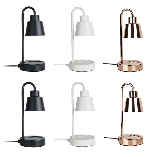 Aromaterapi Smeltevoks Natlampe Dæmpbar Bordlampe Lysvarmer Lampe black 220v