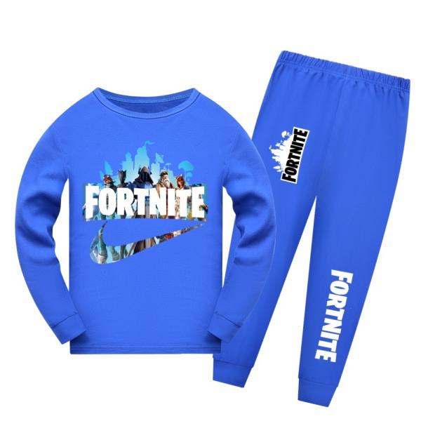 fortnite nye børnetøj trendy casual dragter til drenge og piger dark blue 100cm