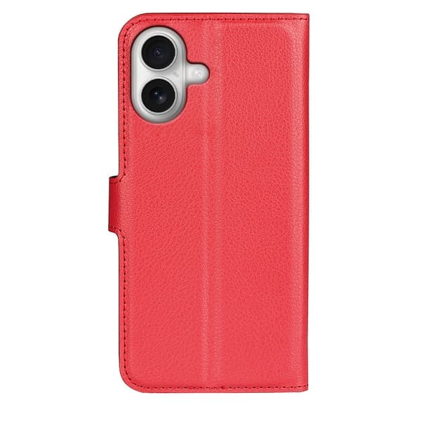 iPhone 17 -suojakotelo, litsi-nahka, punainen