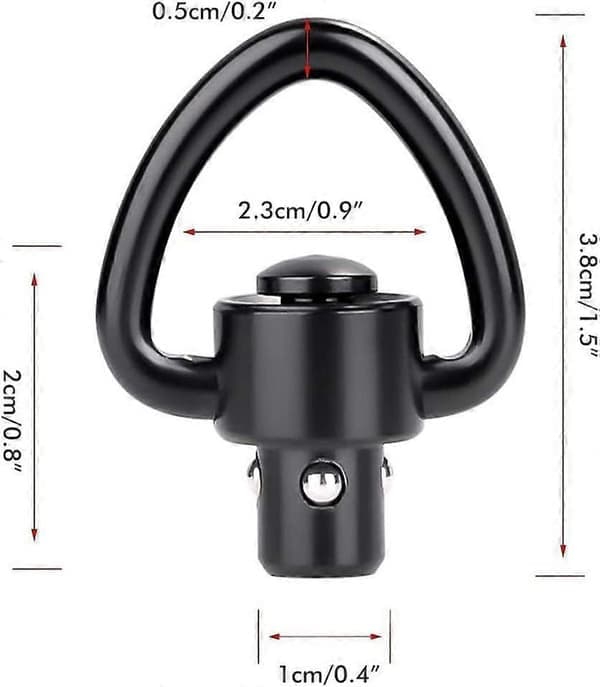 QD Sling Swivels Kraftig Quick Release Sæt (1.25\", 4-pak)