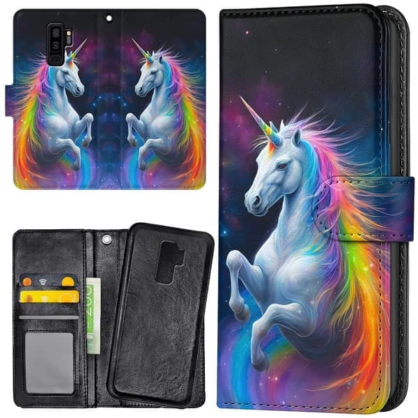 Samsung Galaxy S9 Plus - Lompakkokotelo/Scal Unicorn
