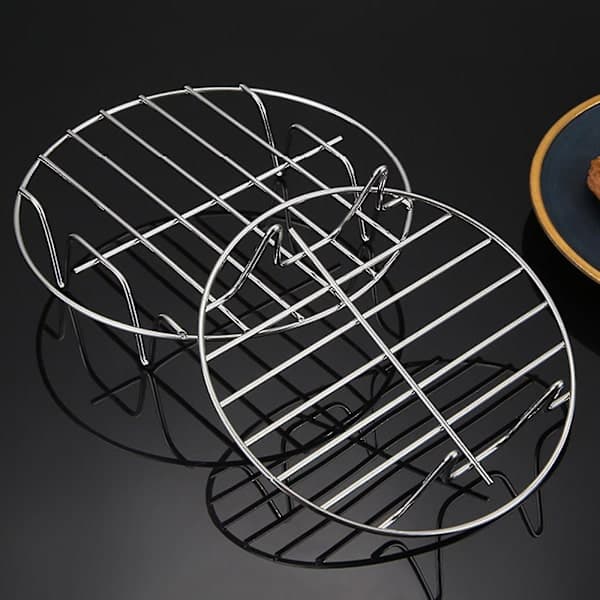 Airfryer-stativ i rustfrit stål - Multilags, dampstativ, airfryer-tilbehør
