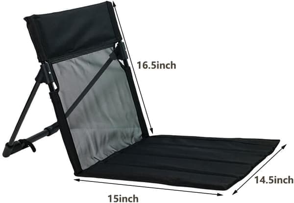 2-pack hopfällbara campingstolar med ryggstöd i mesh, ultralätta bärbara strandstolar med bärväska för solbad, pool, picknick