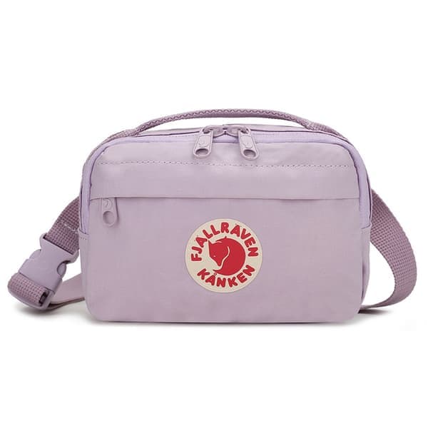 Dam & Herr Liten Midjeväska i Canvas, Bältesväska Lila Purple