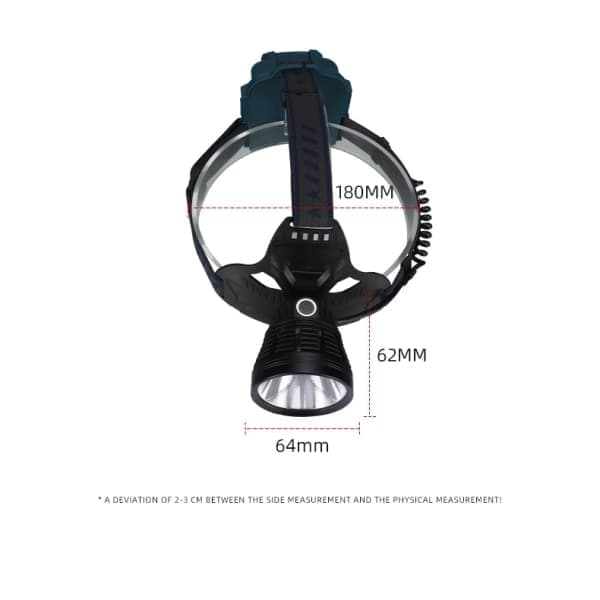 Otsalamppu ladattava LED-otsalamppu aikuisille USB-ladattava