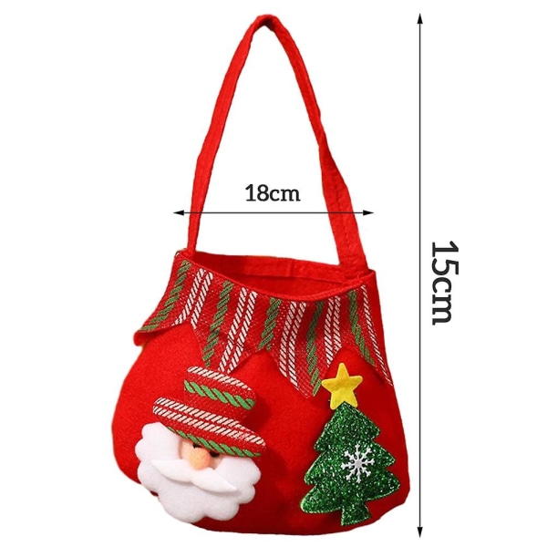 Christmas Cartoon Candys Apples Gift Bag Xmas Holiday Party suosii laukkuja festivaalilahjapusseihin Old Man