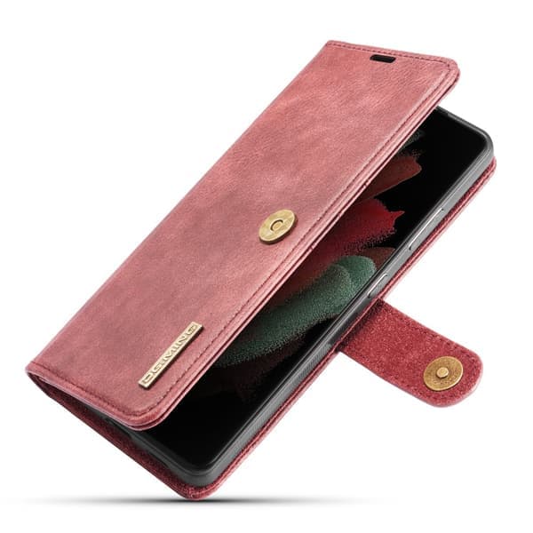 2-i-1 Magnetpung Samsung Galaxy S21 Ultra Rød