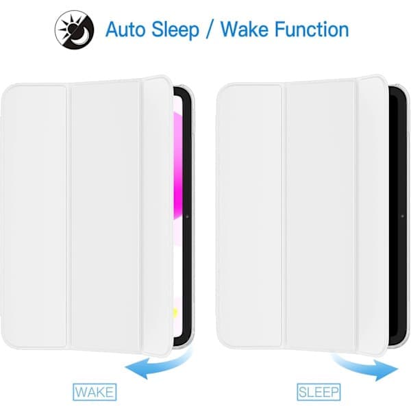 iPad (A16) 11:e/10:e generationen (2025/2022), Slim Stand Hårt Bakskal med Auto Wake/Sleep-funktion Marin