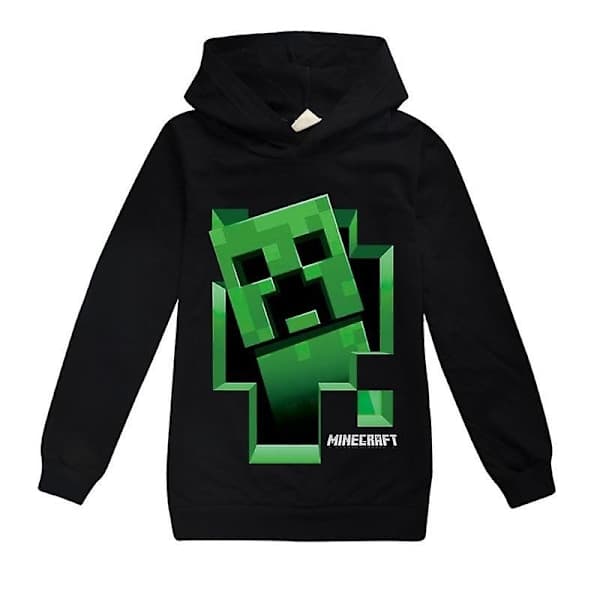 Minecraft Barn Pullover Svart Hoodie 160CM 160