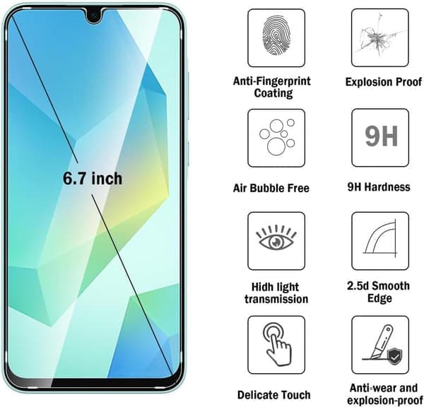 3-pack Samsung A26 Skärmskydd i Premium Härdat Glas