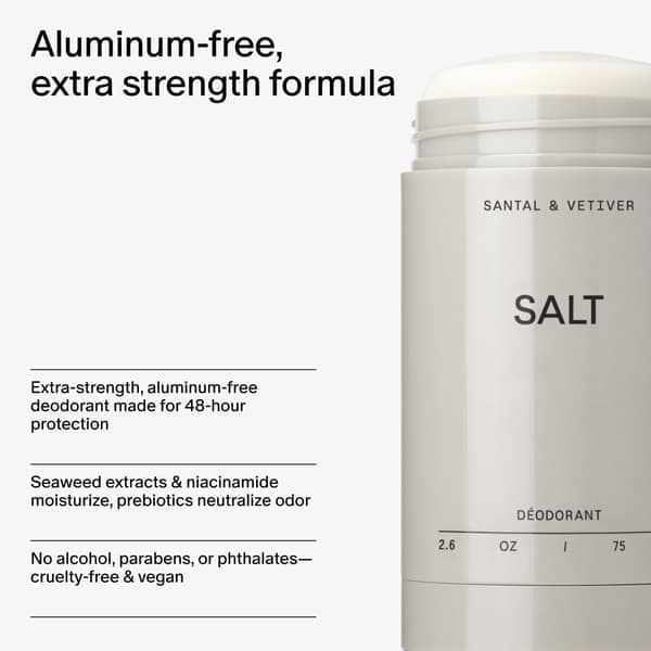 Salt & Stone Unisex Black Oud Erittäin Vahva Alumiiniton Deodorantti