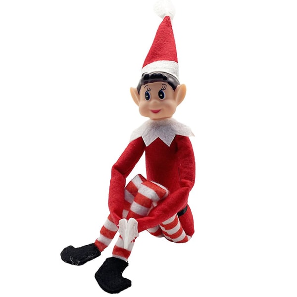 Jul stygg långa ben Vuxen tomte skrivbord prydnad julgran rekvisita tillbehör style 3