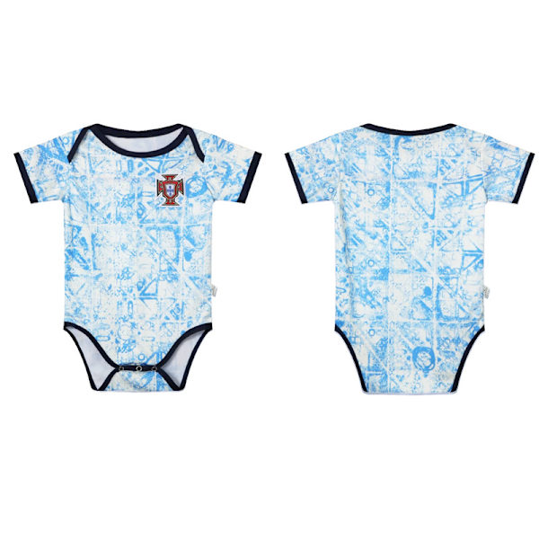 2425 Portugal Away Jalkapallopaita Vauvan Ryömintävaatteet Miesten ja Naisten Puku Blue Size 9 (6-12 months)