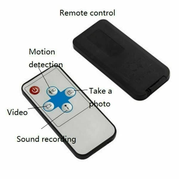 Rökdetektor Dold Säkerhetskamera – 1080P Full HD Trådlös Minispionkamera, Rörelsedetektering & Mörkerseende