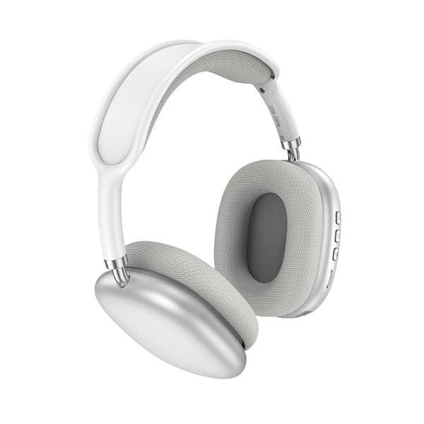 W65 Plus Nya Bluetooth Over-Ear Trådlösa Sportlurar med Vikbar Design och Tung Bas Silver Silver