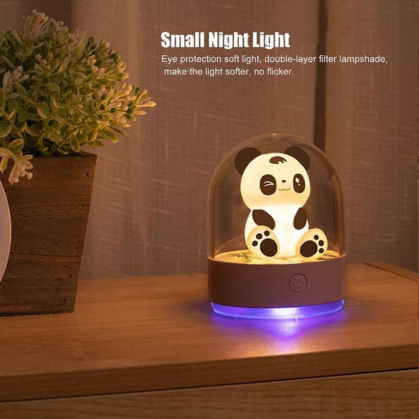 Nattbordslampe Aromaterapi Nattlys USB Rosa 8x8x11cm