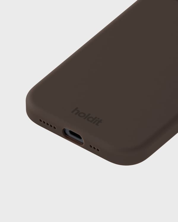 Holder til iPhone 14/13 Mobil Silikone Chokolade