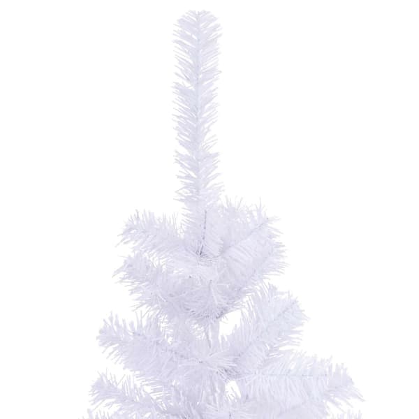 Tekokuusi 150 LED-valolla Valkoinen 150 cm PVC ja teräs