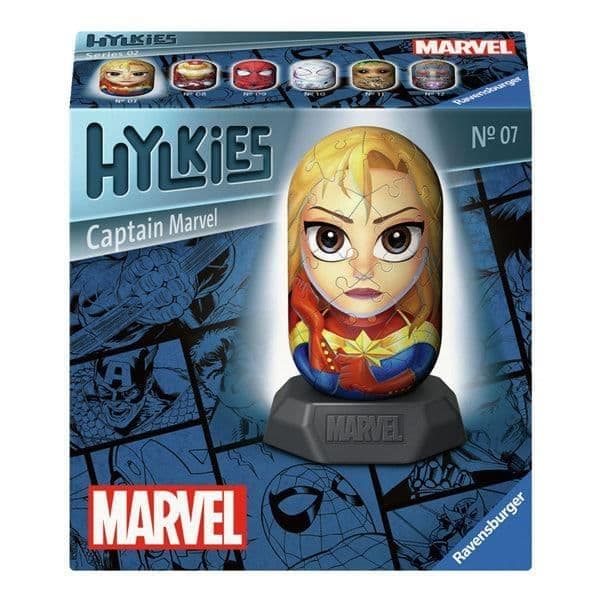 Palapeli 3D - RAVENSBURGER - Hylkies Captain Marvel - 54 palaa - Monivärinen - Helppo koota Monivärinen