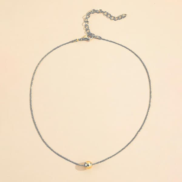 Sindlan One Piece Geometrisk Guldkæde Vedhæng Halskæde, Kvinder Boho Kpop Mode Choker Smykker