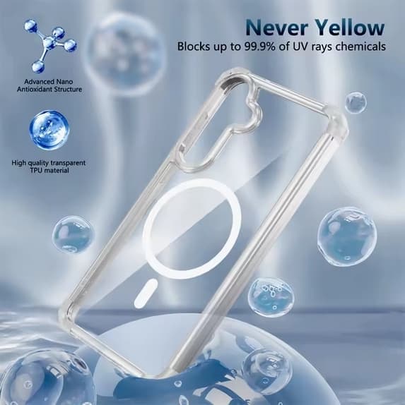 Samsung Galaxy S25 Plus/S24 Plus MagSafe-kompatibelt skal - Transparent