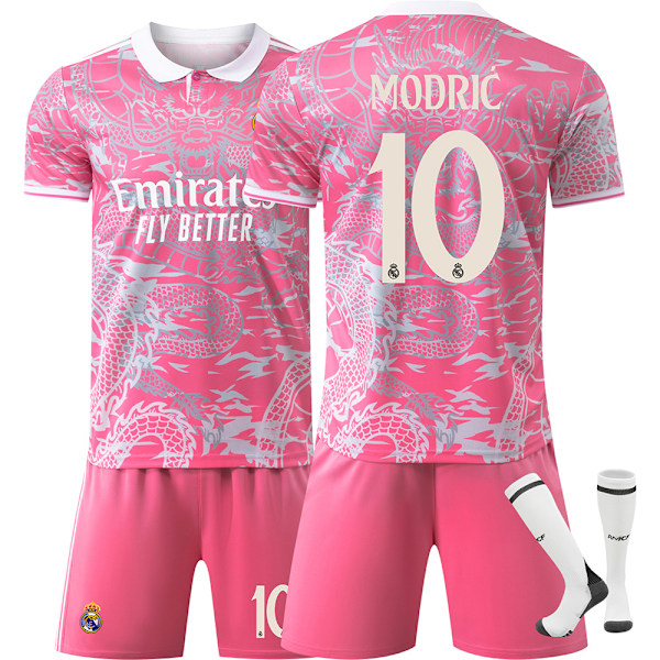 Ett måste! 2526 Real Madrid Drakmönstrad fotbollströja, Ronaldo klassisk nr 7 rosa modell och andra stjärnor är chockade NO.10 MODRIC 20