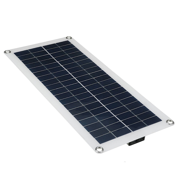 10W 30W 100W Solpanel Flexibel, Solpanel med Dubbla Utgångar 30A