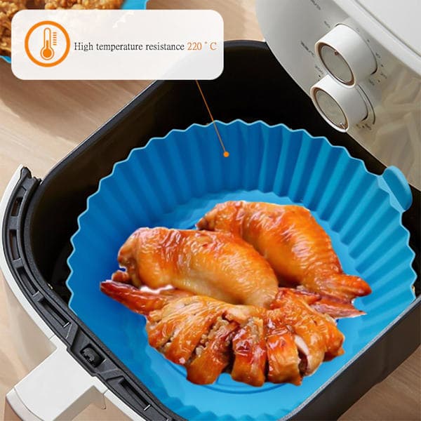 4 stk. Silikoneforme til Airfryer - Genanvendelige Indlæg, Køkkenbageudstyr