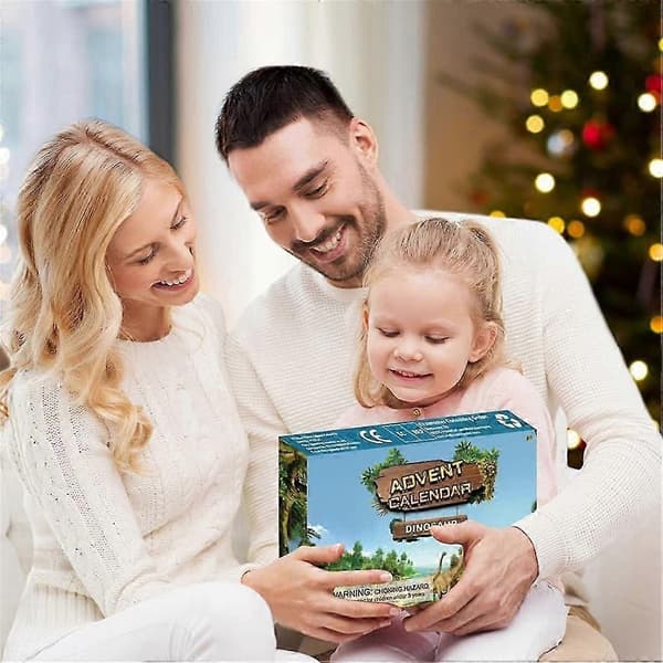 Nedtelling til jul adventskalender blind boks - 24 stk dinosaurleker for barn, eksklusiv 2025-kolleksjon