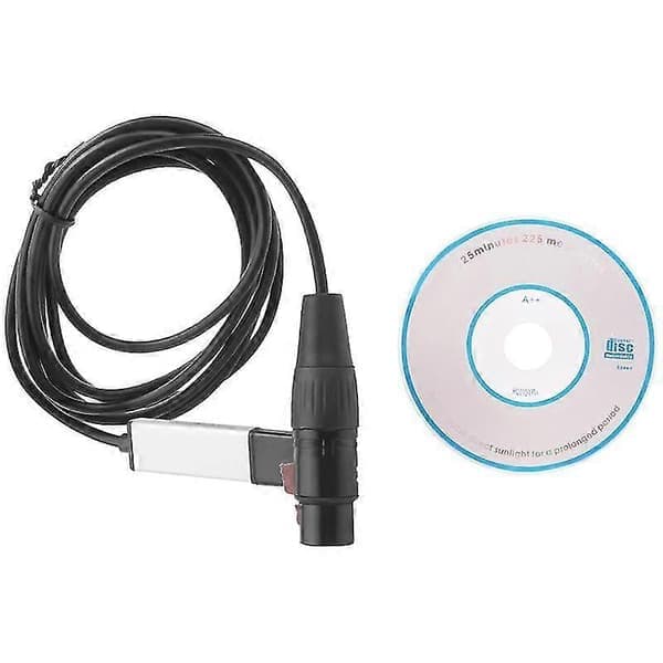 DMX512 USB DMX Interface Adapter LED Scenelys Controller, USB til DMX Interface Adapter, C