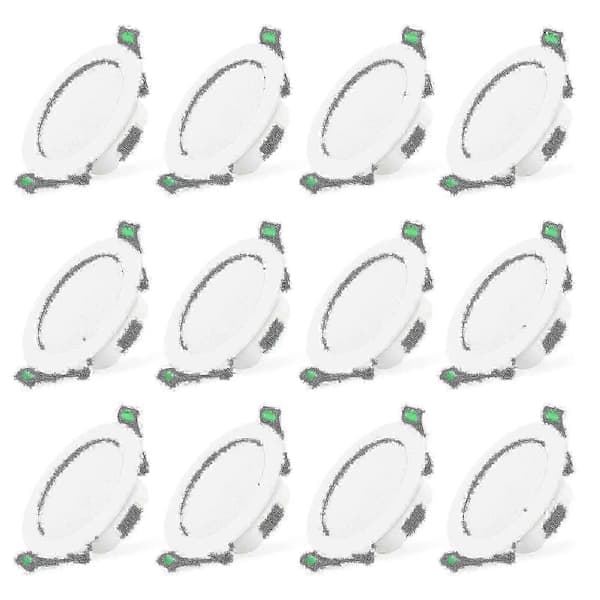12 stk. 7w Hvid LED Downlight Indbygningsloftlamper Smal Spotlys