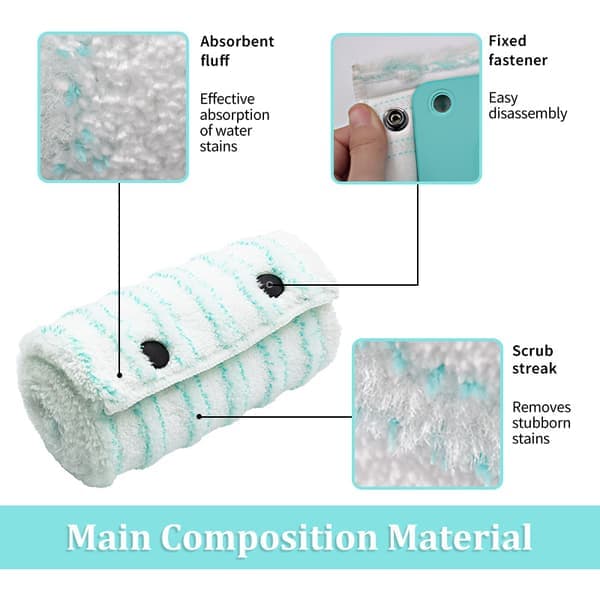 Kompatibel med Leifheit Clean Twist XL MicroDuo Våd/Tør Mikrofiber Moppe Tilbehør