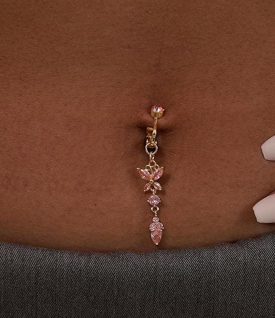 Falsk navlepiercing Falsk navlering Ring Ringe Piercing Clip-on Ringe Sølv Guld