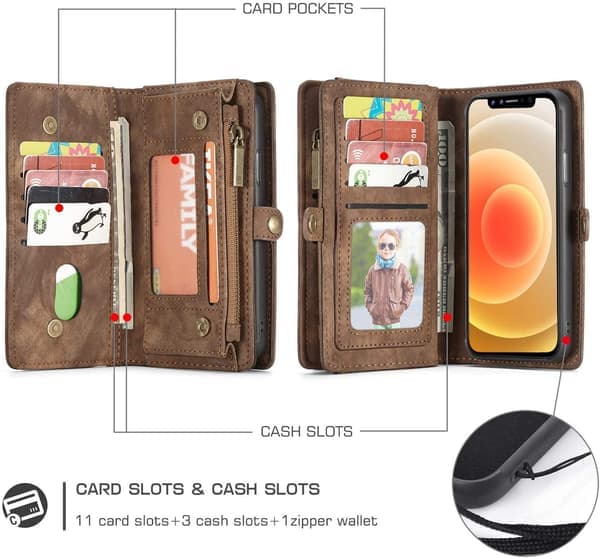 Caseme 008 iPhone 15 Plus -ruskea brown