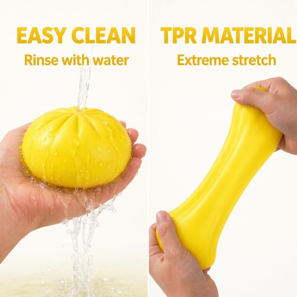 Dumpling Squishy, sødt blødt stressaflastende klemmelegetøj, sensorisk fidget-bold (gul) yellow