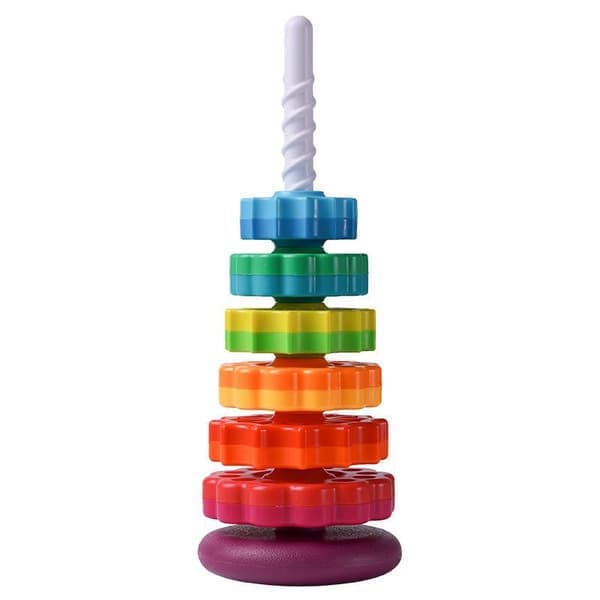 Spin Stack Toy Premium Stabellegetøj til Børn, Spindende Stabling til Babyer og Småbørn Pædagogisk Læring til Småbørn Autisme Sensorisk