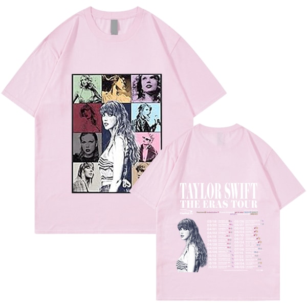 Taylor Swift Fan T-paita Painettu T-paita Paita Pusero Aikuisten Kokoelma Perifeerinen T-paita pink XL