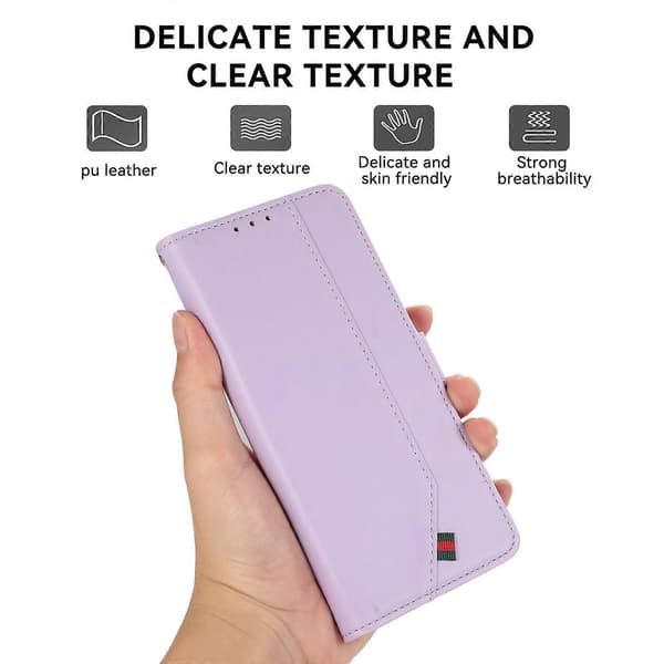OnePlus Nord CE5 5G Flip PU Läder Plånbok Telefonfodral Purple