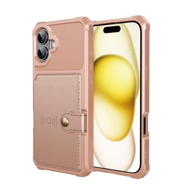 Luksus Walletshell til iPhone 16 Plus - Praktisk funktion med et stilfuldt design Blå Blå