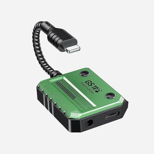 GS1 30W Quick Charge Adapter Audioadapter til iPhone Aux 3.5mm Audio Converter til iPhone 12/13/14