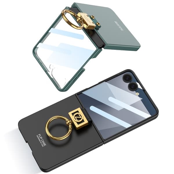 Samsung Z Flip7 GKK Goldring Skal - Sort Sort Sort