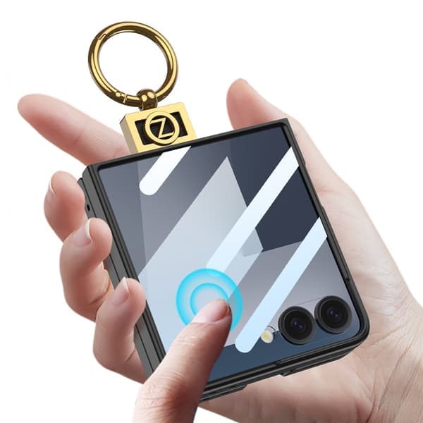 Samsung Z Flip7 GKK Goldring Skal - Sort Sort Sort