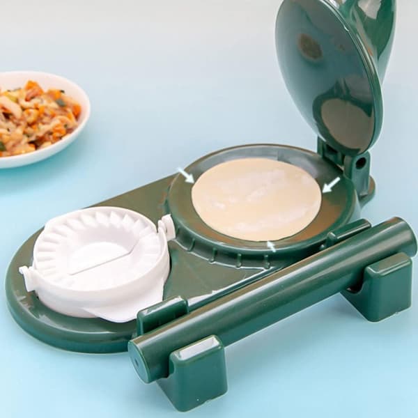 Grønn - Dumplingmaskin Dumpling Maker Ravioliform Dumpling Maker Dumplingmaskin Dumplingformingsmaskin Bakeformer Kjøkkenutstyr