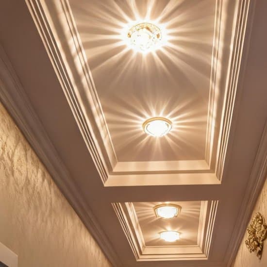 Krystal LED Loftslampe Hal - 3W Varm Hvid - til Hal og Stue