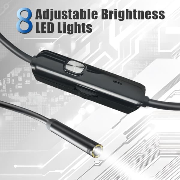 Inspektionskamera, 5,5 mm lins, hög upplösning, LED, IP67 2 m 2 m