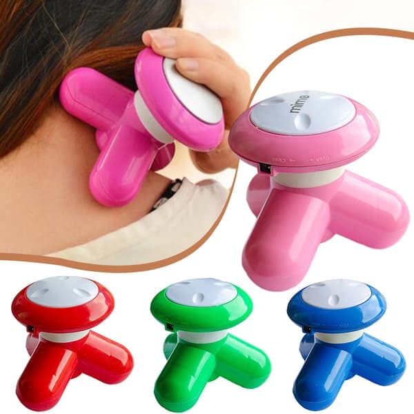 Mini håndholdt massager bærbar helkropsmassage med vibration til afslapning blå Blue