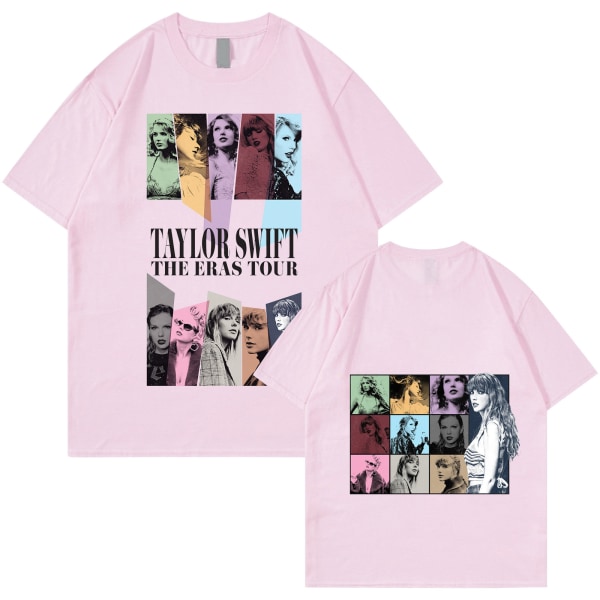 Unisex Taylor Swift Fan T-paita Painettu T-paita Paita Pusero Aikuisten Kokoelma Taylor Swift T-paita pink L