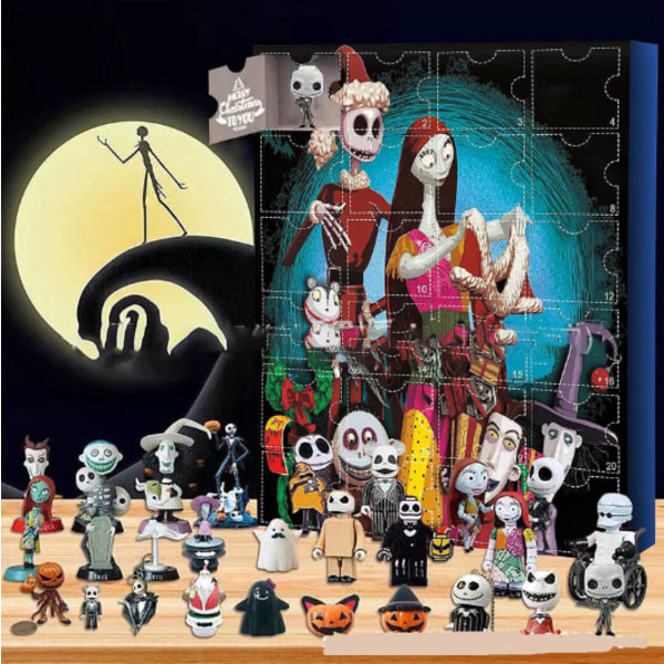 24 Uutta Halloween-laskentakalenteri Aave Aave Vibe Goottilainen Sokea Laatikko Lahjat Style 2